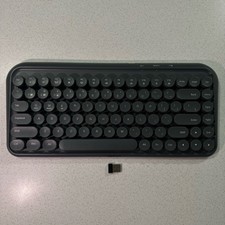 Taiahiro K898 Wireless Mechanical Gaming Keyboard Retro Round Key Gray Tested picture