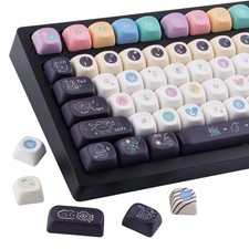 126 Keys Cute Dessert PBT DyeSub Custom Keycaps Set MOA Profile Mechanical picture