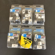 IDEAL 89-751WH CAT5e Gigabit Keystone Data Jack (10 PACK)6- Pack Lot picture