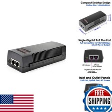 iCreatin 60W Gigabit PoE+ Injector 10/100/1000Mbps PoE++ IEEE 802.3af/at/bt picture