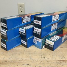 LOT OF 9 GENUINE RICOH 821104 821105 821106 821107 SP C430A TONER CARTRIDGE CMYK picture