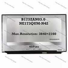 B173ZAN03.0 fit NE173QUM-N42 LCD Screen 4K UHD 3840×2160 40Pins Panel Display picture