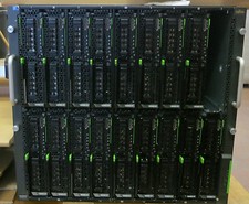 18 x Fujitsu Primergy PY BX920 2 x QUAD CORE XEON Blade Servers + BX900 Chassis picture