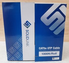 Dripstone 1000 Ft Roll CAT5e UTP Cable 4 Pairs 24 AWG 0.5mm Solid CCA HDPE PVC picture