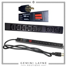 240V 30A 7200W Metered PDU L6-30P 6 C13 + 2 C19 Outlets Rack Mount L6-30P Server picture