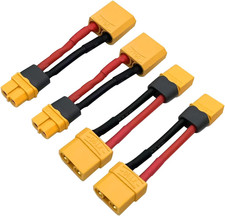 XT60 to XT90 Adapter Cable, 12AWG XT60 Male and Female to XT90 Connector Cable picture