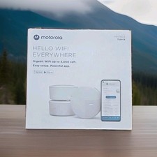 Motorola Hello WiFi Everywhere MH7603  - Gigabit WiFi Up To 5,000 Sqft  3pack picture