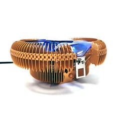 Cryo-PC Low-Profile Copper CPU Cooler Heatsink with Blue 90mm Fan for AMD Intel picture
