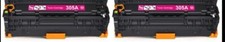 2PK CE413A 305A Magenta Toner For HP LaserJet Pro 400 color M451dn M475dn picture
