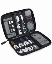 BAGSMART Large Electronic Organizer Travel Case for Tech Small, Black picture