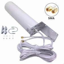 High Gain 10-12dBi Dual SMA Male 698-2700 MHz 3G/4G LTE Omni Outdoor Antenna AO picture