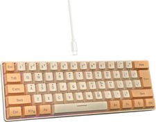 60% Wired Gaming Keyboard 61 Keys RGB Backlit Ultra-Compact Small for PC Mac picture