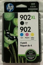 Set 4 Factory Sealed Genuine HP 902XL Hi Yld & 902 Inkjets  C M  Y 2022-2024 picture