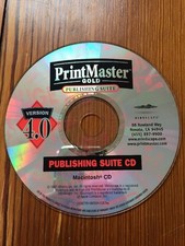 Vtg 1997 Mindscape Print Master Gold Publishing Suite 4.0 Mac Install CD Disc picture