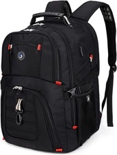 Shrradoo Extra Large 50L Travel Laptop Backpack With Usb Charging Port picture