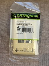 OR-40300546-13 - NIP Ortronics TracJack 4-Hole Faceplate w/ Label Ivory picture