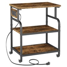 3 Tier Large Printer Stand with Power Outlet/Adjustable Shelf picture