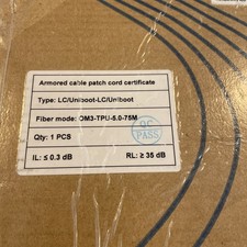 Yutianhome Fiber Optic Cable LC Uniboot OM3 TPU 5.0mm 75M, 246 FEET picture