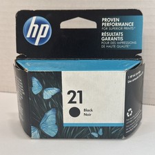 Genuine HP 21 (C9351AN) Black Ink Cartridge - NEW SEALED Expired 04/2019 picture