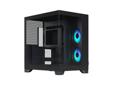 Fractal Design Pop 2 Vision Black RGB - Dual-Chamber PC Gaming Case - Front and picture