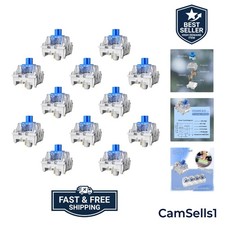 Pre-Lubricated 72 Pcs Blue Clicky Switches - Ideal for Gaming & Stress Relief picture