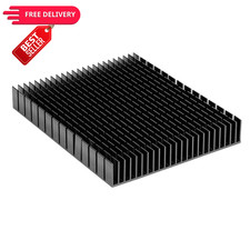 Easycargo 120mm Heatsink, 120x120x20mm Heatsink Large Aluminum Black Heat... picture