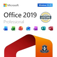 Microsoft Office Professional 2019 Retail Physical Key Card 1 PC Lifetime picture