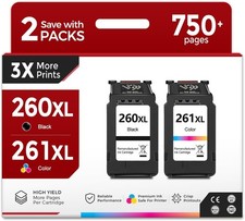 PG-260XL CL-261XL Ink Cartridges for Canon 260 261 Pixma TS6420a TR7020a TS5320 picture