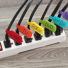 50pcs Wire Markers - Writable Cable Labels with Hook, Loop for Easy Organization picture