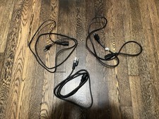 LOT OF 3 AC POWER CORDS 10 AMP/ 125 VOLT picture