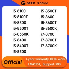 Intel i3-8100 8300 8350K i5-8400 8500 8500T 8600 8600T 8600K i7-8700 8700T 8700K picture