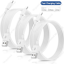 1/3Pcs USB Fast Charger Cable For iPhone 14 13 11 8 7 6 iPad Charging Cord 3/6FT picture