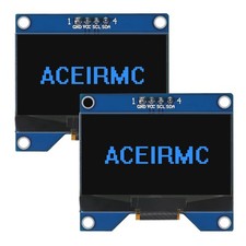 2 PCS Blue 1.54 Inch OLED Module 128x64 SSD1309 Driver IIC I2C STIM 324 Pin picture