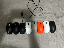 Logitech & Razer Wired Gaming Mouse Lot w/ Scroll Wheel, Black/White/Orange picture