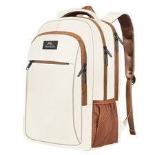 15.6 inch Travel Laptop Backpack, Cute Anti Theft Slim 15.6 Inch Beige Brown picture