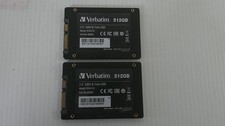 Lot of 2 Verbatim Vi550 S3  512 GB SATA 3 2.5