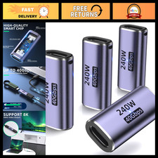 USB C Coupler 4 Pack, Female to Female Adapter, PD240W 40Gbps 8K 60Hz, Fast Data picture