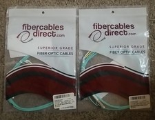 Lot Of 2 Fibercables Direct XOO23FYXYF 1.5M×2 OMF LC LC Fiber Patch Cable NIP picture