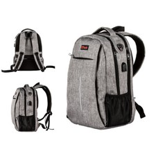 OPACK 40L Water Resistant Gray Backpack RFID USB 15.6in Laptop School Travel Bag picture