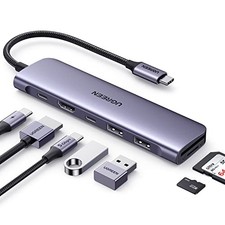 UGREEN 7-in-1 USB-C Hub, 4K HDMI, 100W PD Charging, USB-A & USB-C Ports for picture