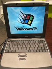 Vintage Toshiba Satellite 1715XCDS Windows 98SE w/ USB Support CD + FDD picture