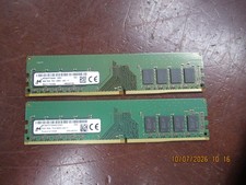 Lot of 2 Micron 8GB 1RX8 DDR4 PC4-2666V MTA8ATF1G64AZ-2G6E1 Desktop Ram Memory picture