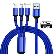 3 in 1 Fast USB Charging Cable Universal Multi Function Cell Phone Charger Cord picture