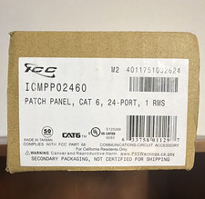 ICC ICMPP02460 Cat6 24-Port 1U 19in Rack Mount Patch Panel RJ-45 picture