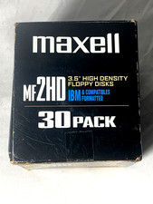 Maxell MF2HD 3.5in Floppy Disks 1.44MB High Density IBM Formatted 30 Box picture