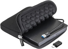 ROOFULL External CD DVD Drive for Laptop with Carrying Case, USB 3.0 Type-C picture