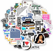 Math Stickers 100Pcs Vinyl Waterproof Reusable for Laptops Water Bottles picture