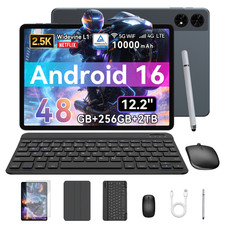 TABWEE T60 Android 16 Tablet 12.2 Inch 2.5K 48GB RAM 256GB 10000mAh 4G LTE WiFi picture