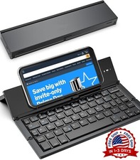 Teclado Inalámbrico plegable para iPhone/iPad/Samsung Android/Tablet (Negra) NEW picture