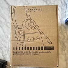 Jabra Engage 65 Wireless Stereo Noise Cancelling Over-Ear Headset Black picture